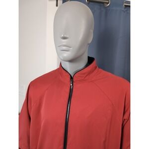 Footjoy Dry Joy 1/4 Zip Pullover‎ Mens XL Red Golf Performance Rain Jacket